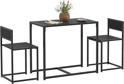 3-Piece Industrial Dining Table Set