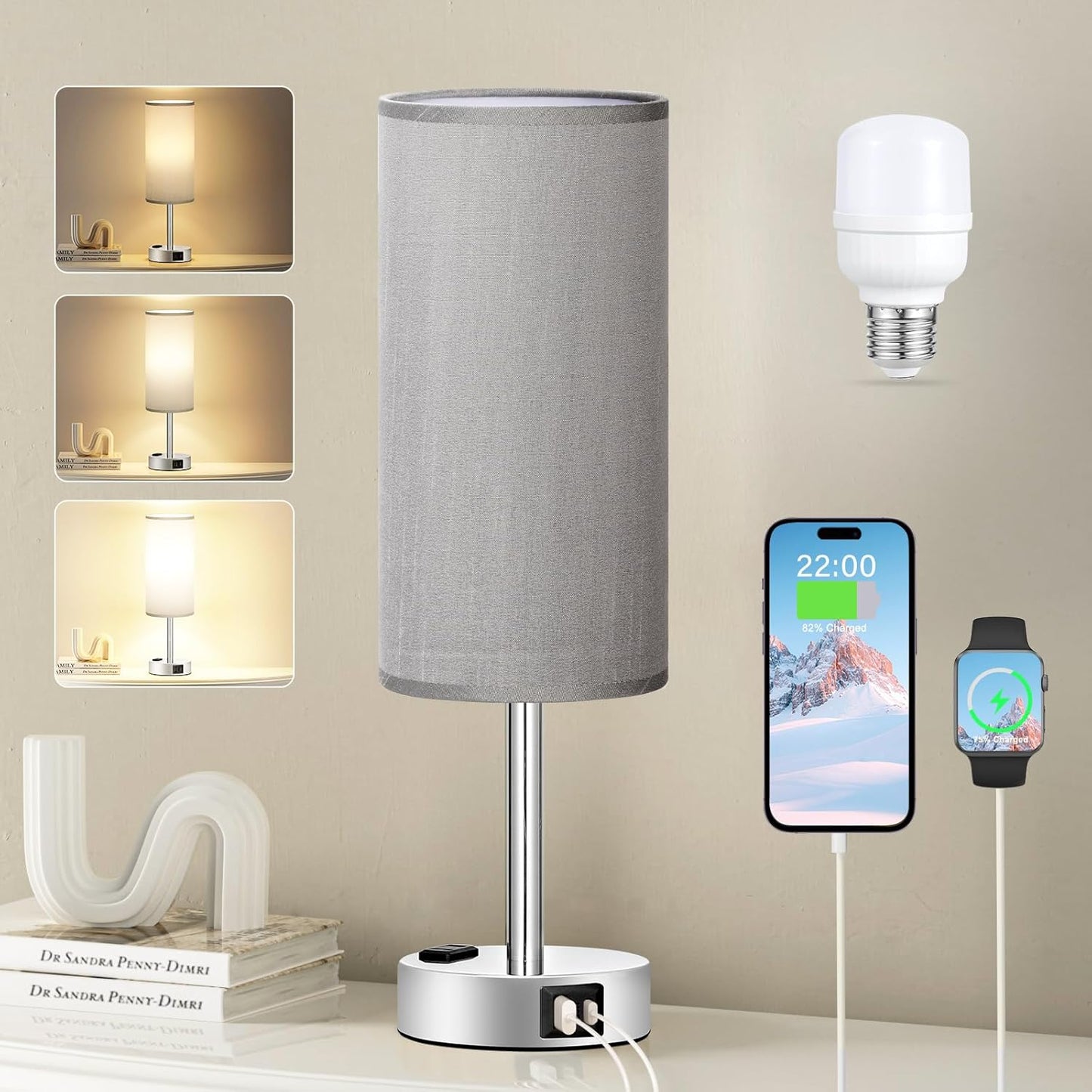 Touch Control Bedside Lamp