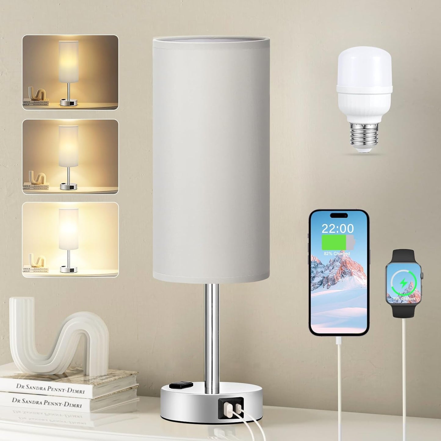 Touch Control Bedside Lamp