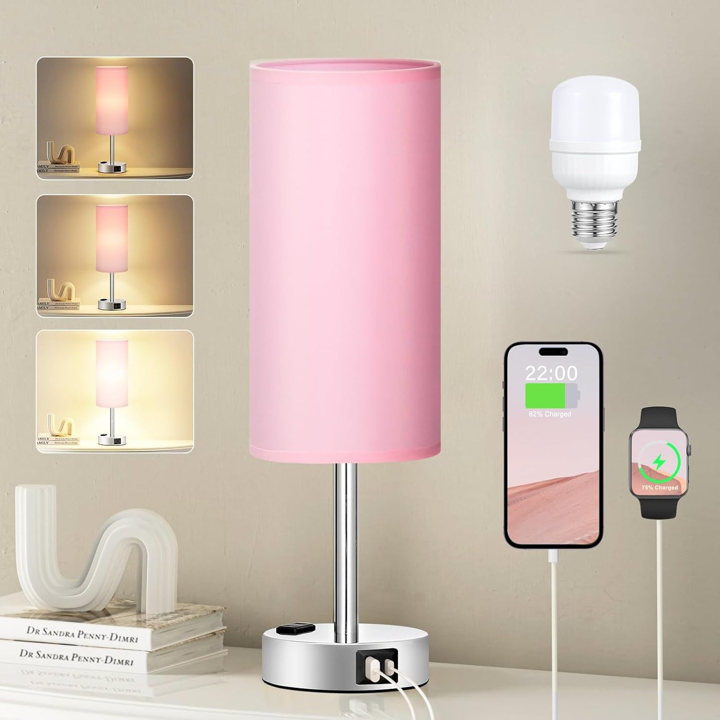 Touch Control Bedside Lamp