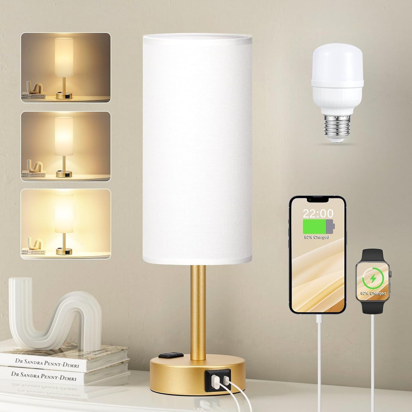 Touch Control Bedside Lamp