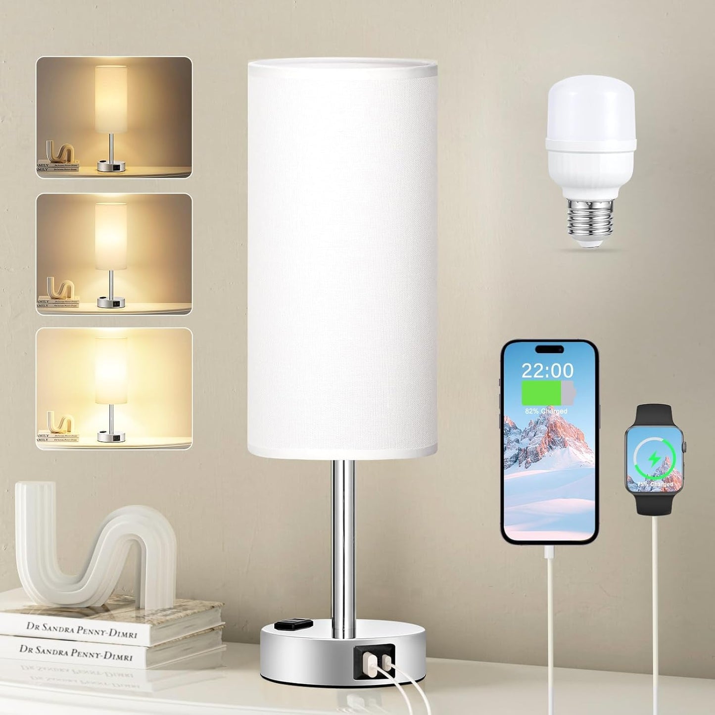 Touch Control Bedside Lamp