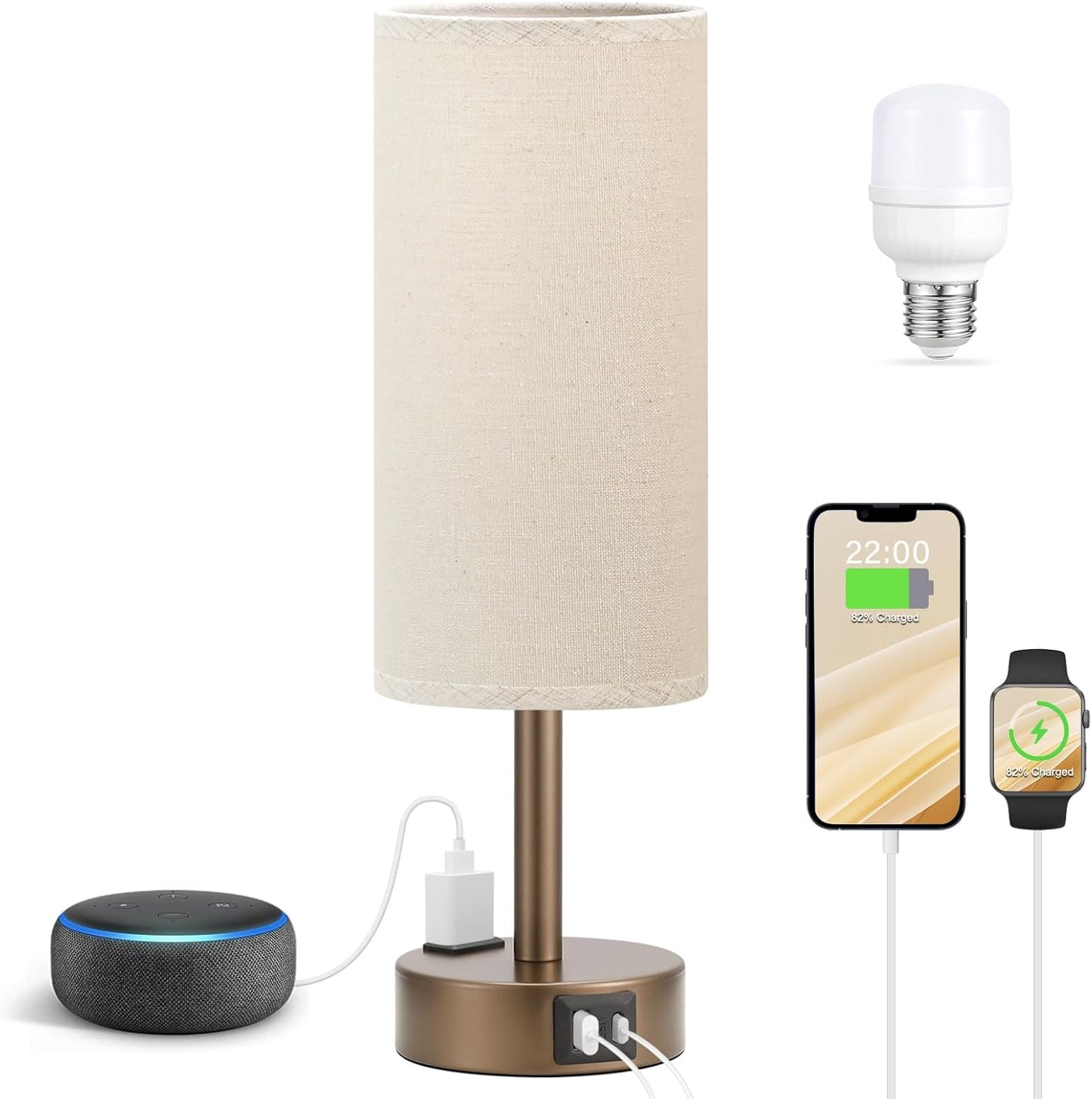 Touch Control Bedside Lamp
