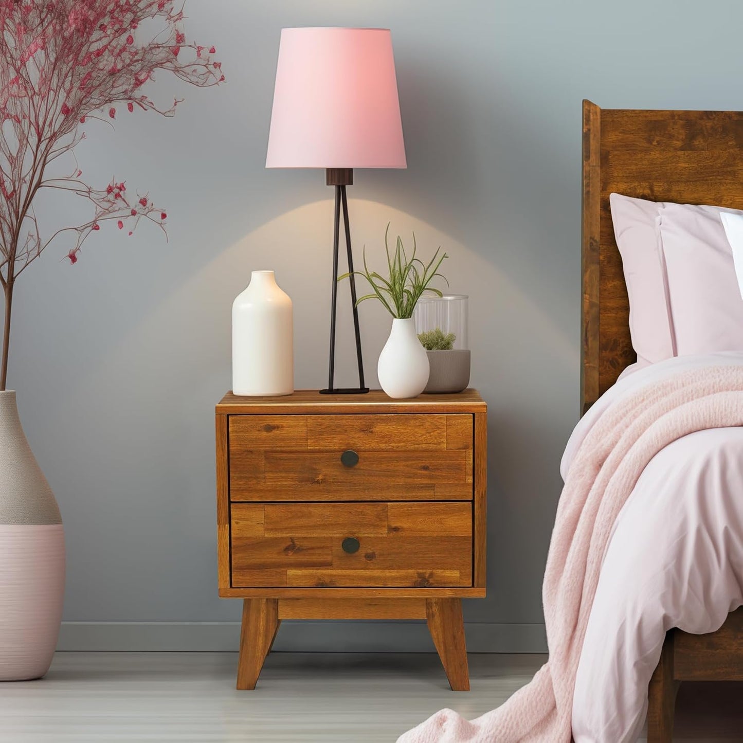Nightstand Solid Wood Bedside Table