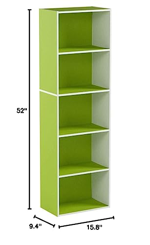 White/Green Bookcase / Book / Storage