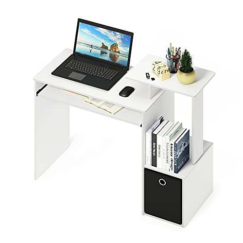 White/Black Computer Desk