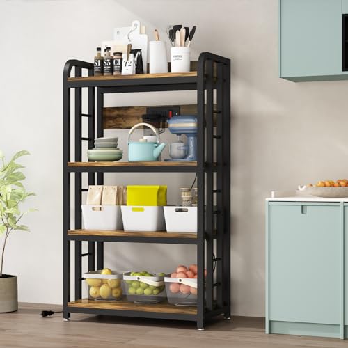 Rustic Brown Kitchen Rack