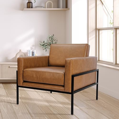 Modern Metal Frame Accent Chair