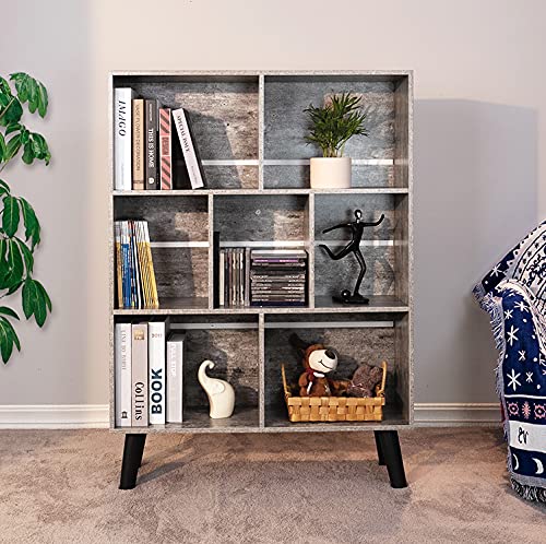 Dirty Gray Bookshelf