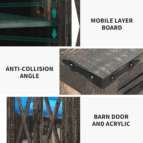 Farmhouse Sofa Side Coffee Table