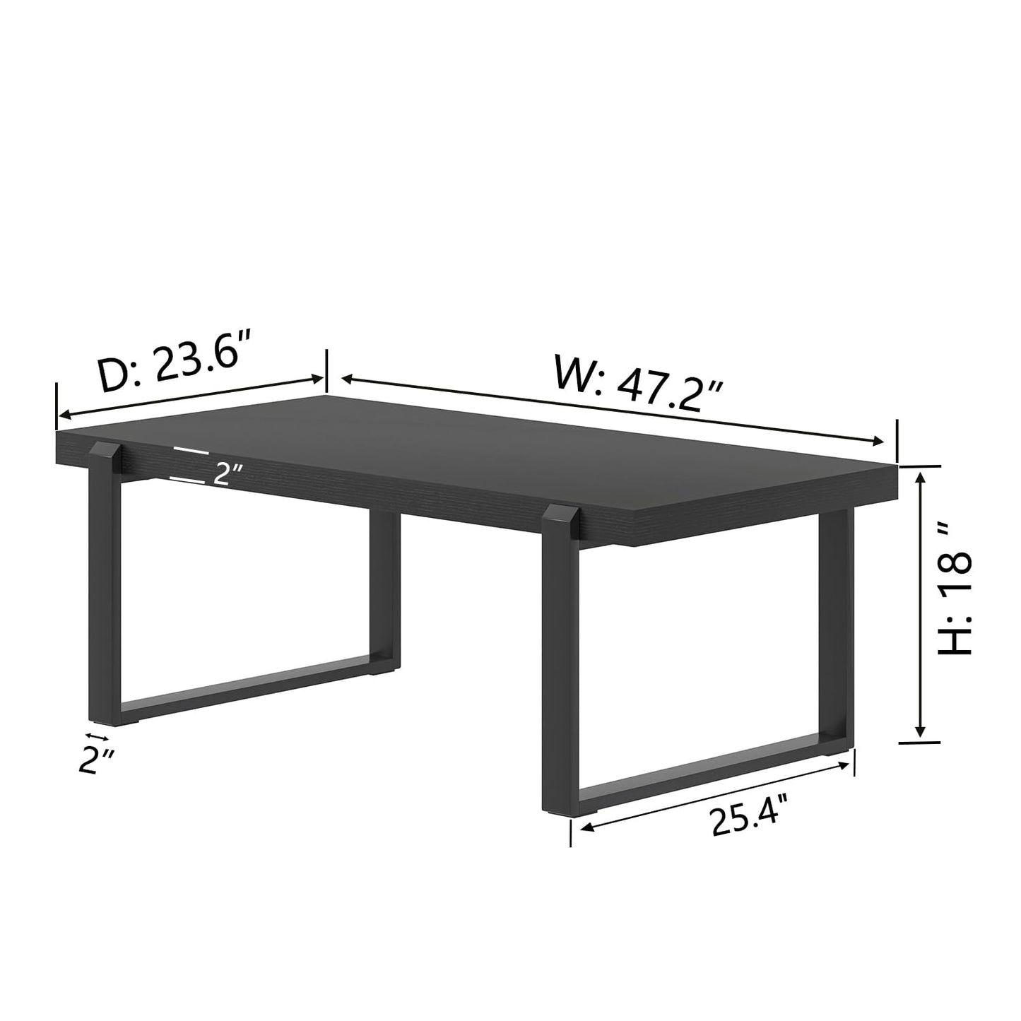 Black Industrial Coffee Table
