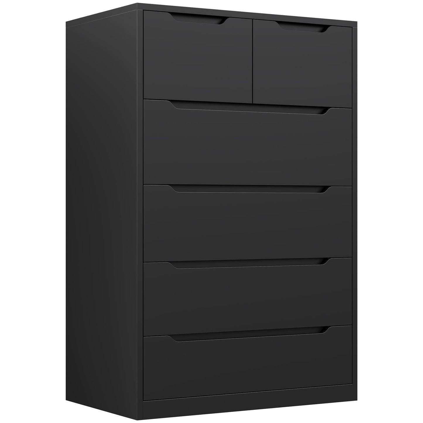 Tall Black Chest of Drawers for Bedroom