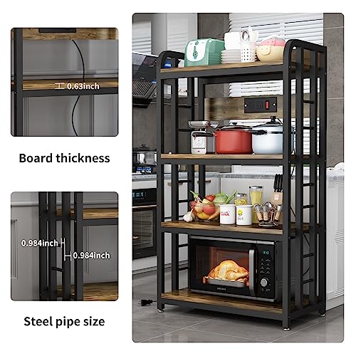 Rustic Brown Kitchen Rack
