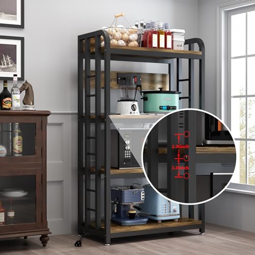 Rustic Brown Kitchen Rack