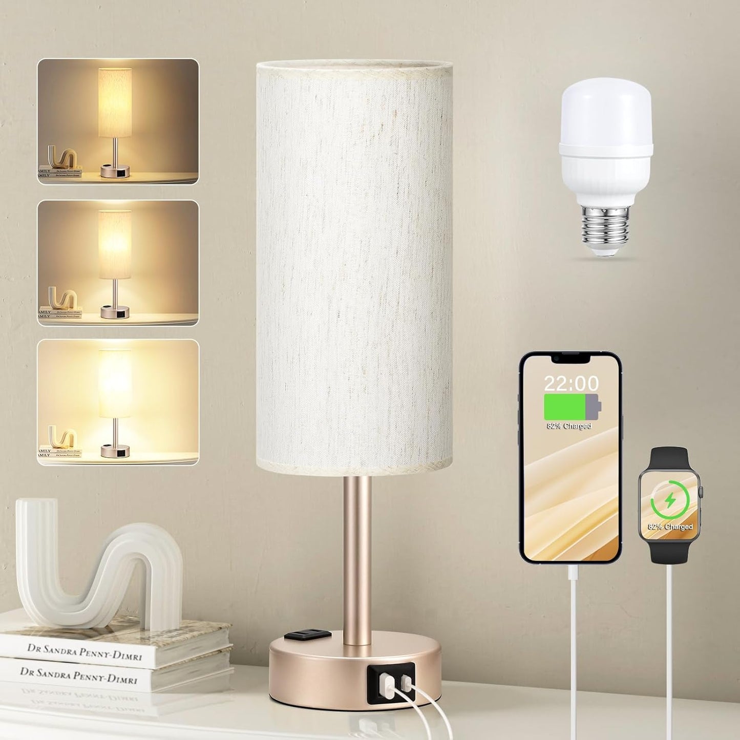 Touch Control Bedside Lamp