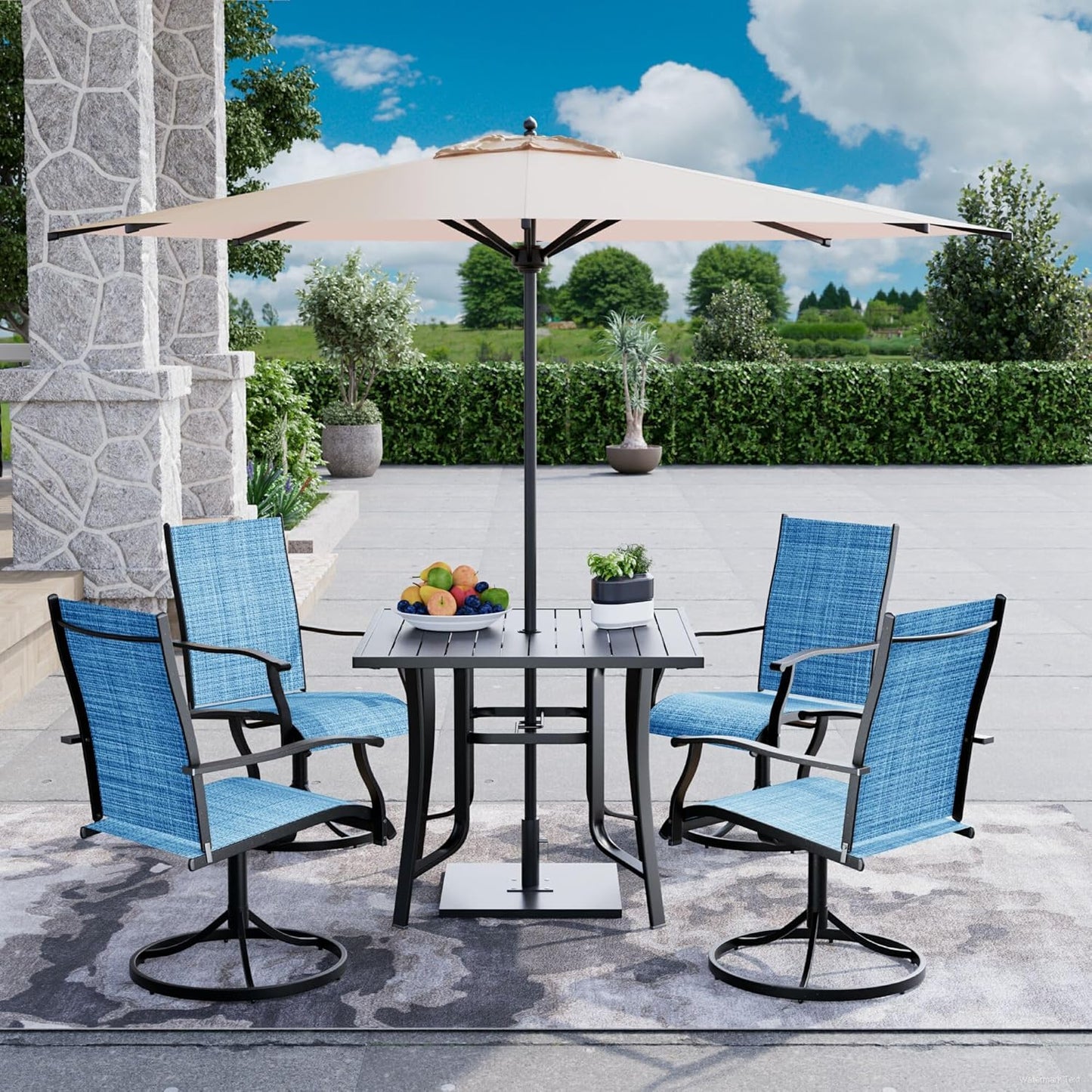 Outdoor Table and Chairs Set for 4