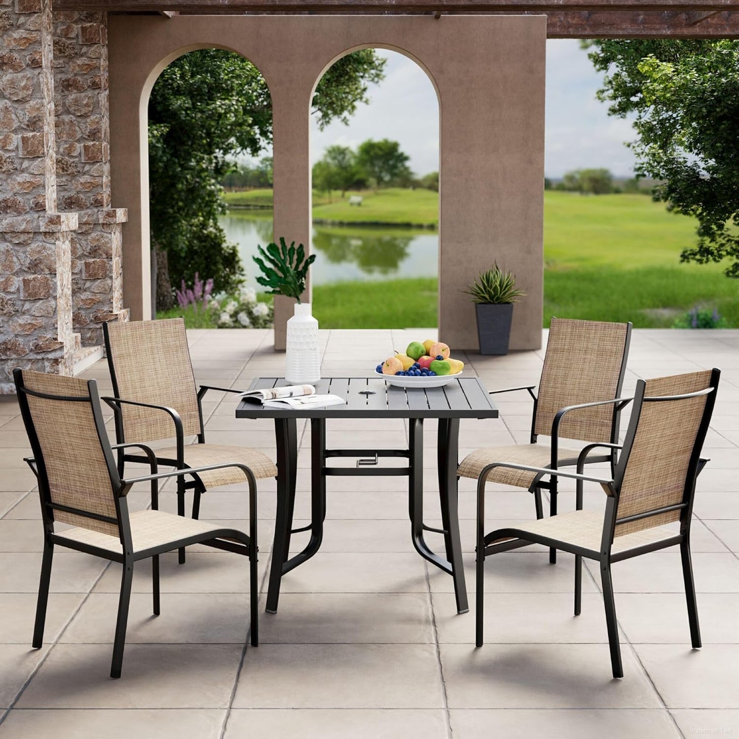Outdoor Table and Chairs Set for 4