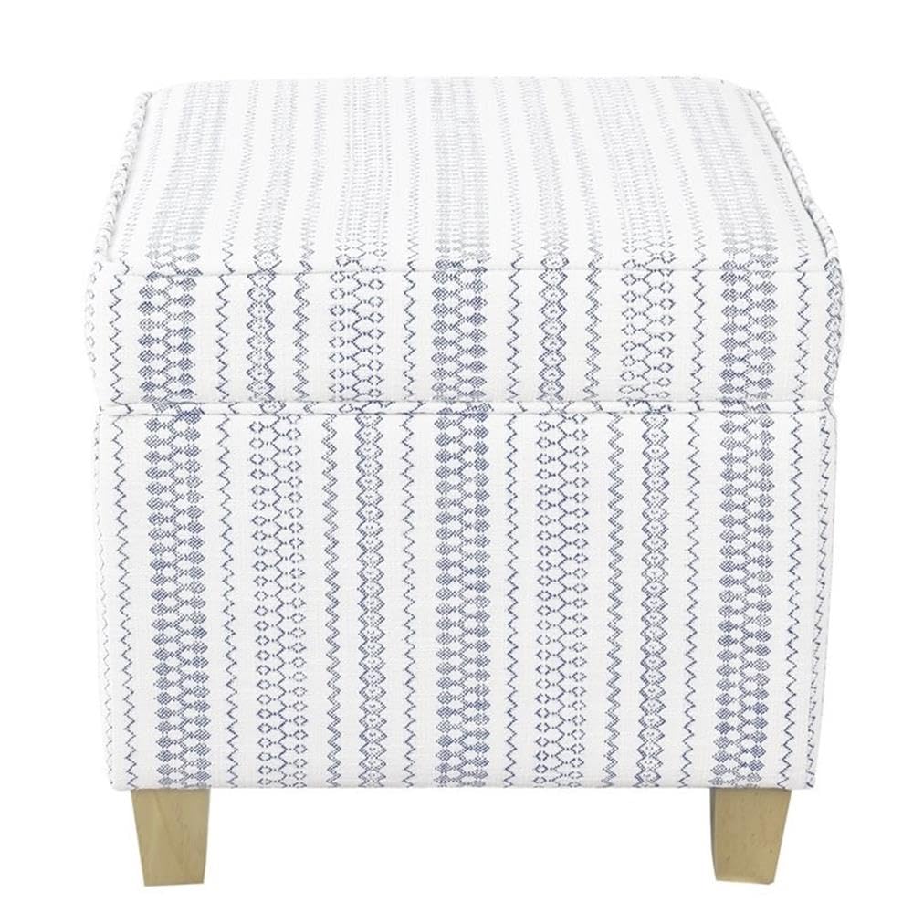 Classic Square Storage Ottoman with Lift Off Lid