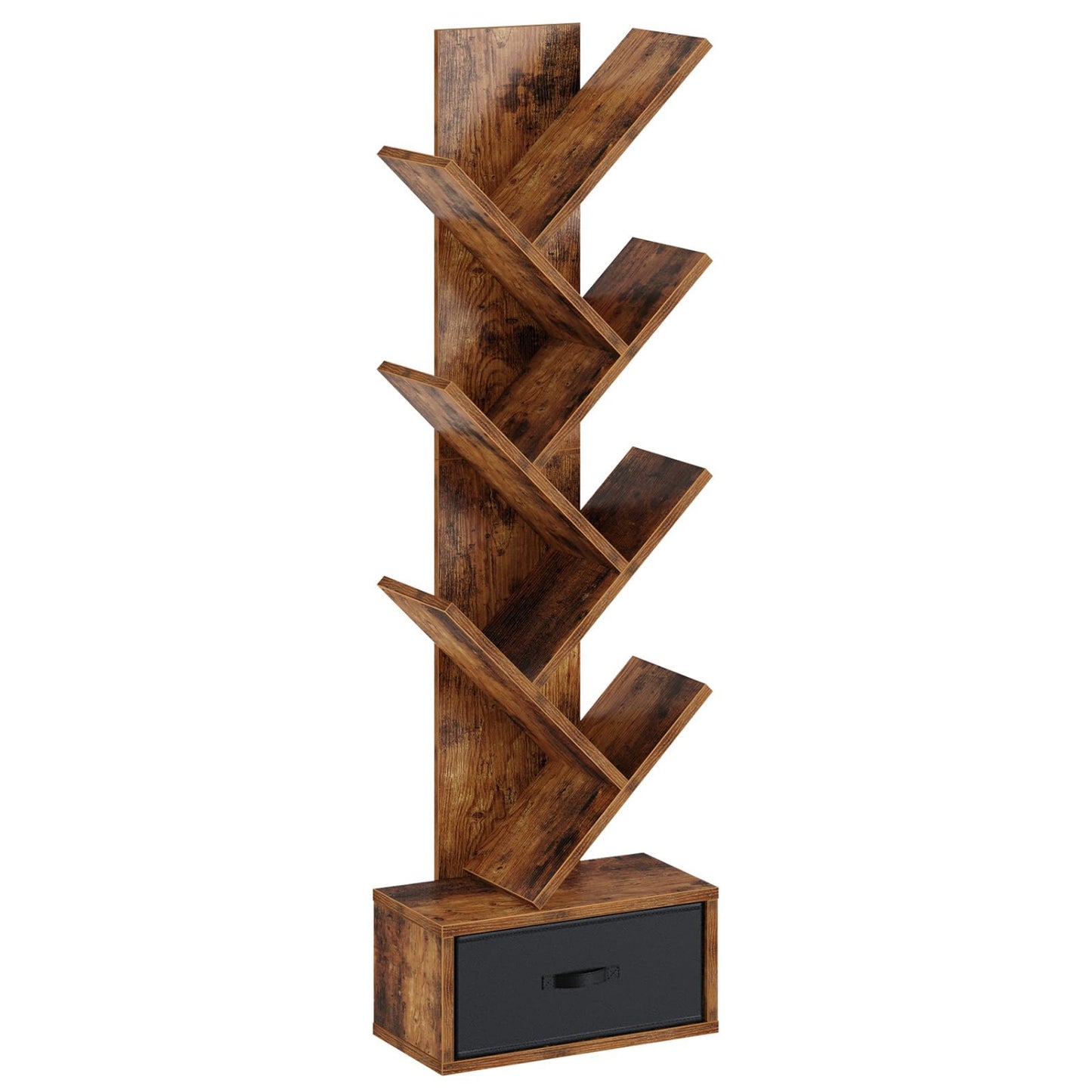 Rustic Brown Bookshelf