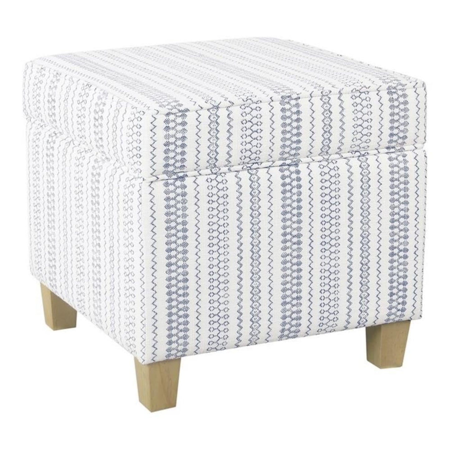 Classic Square Storage Ottoman with Lift Off Lid