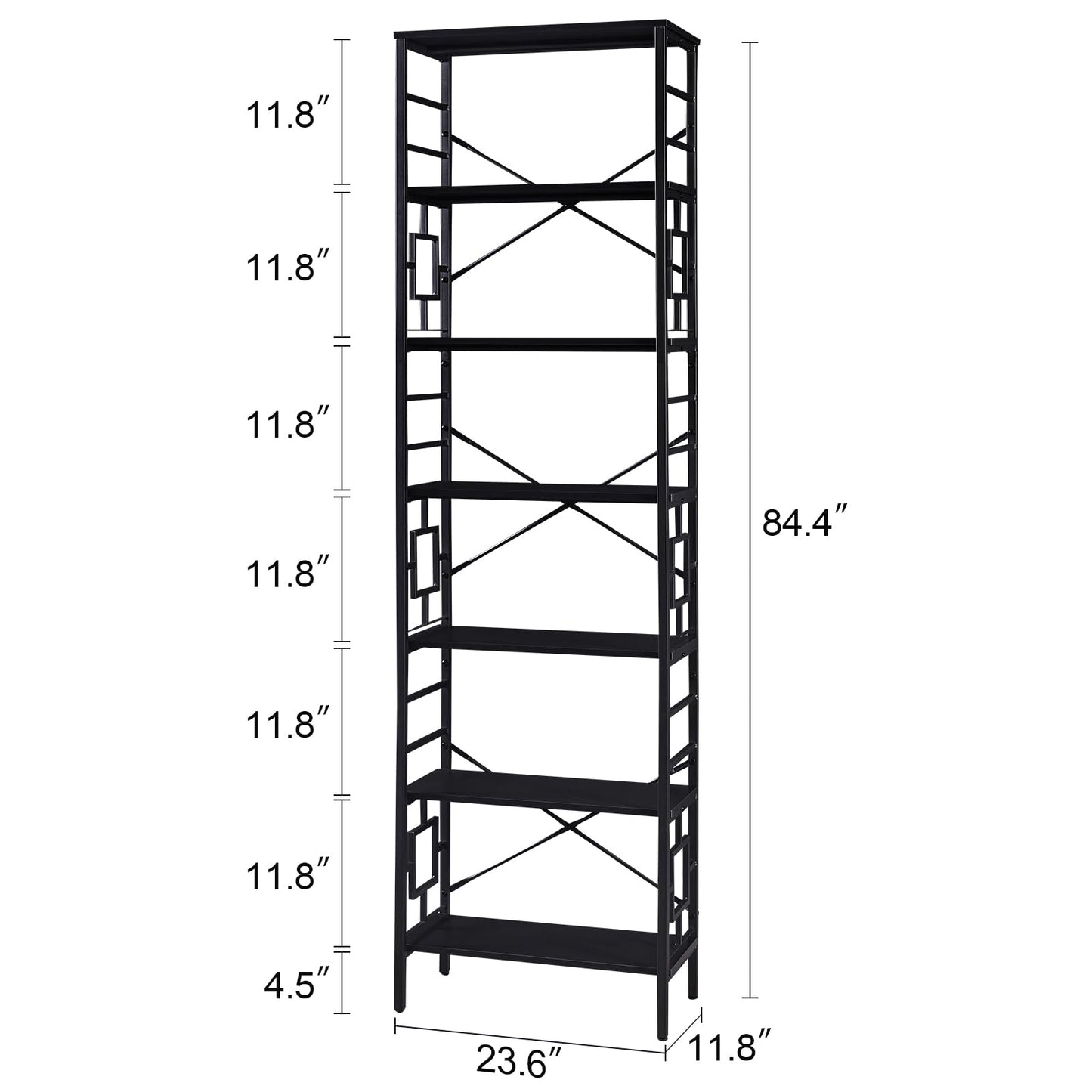 Black Tall Bookshelf
