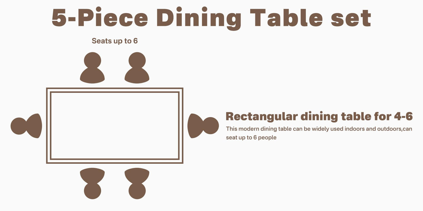 Dining Table Set Suitable for Multiple Places