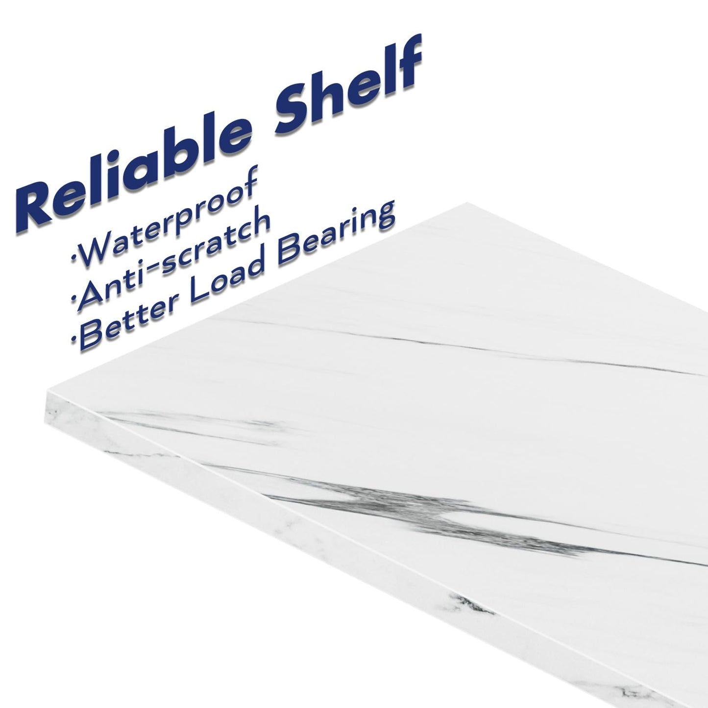 White Marble Bookshelf