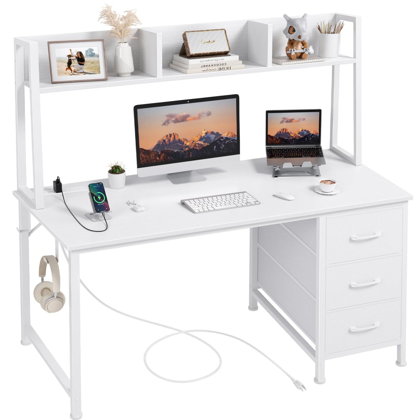 White Computer Desk