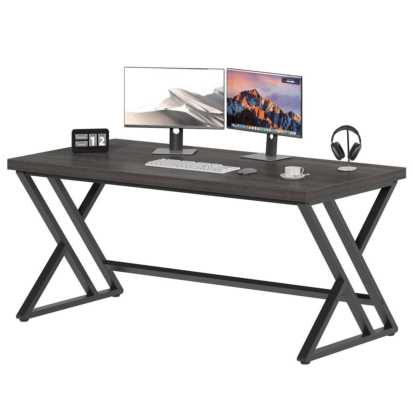 Dark Gray Computer Desk