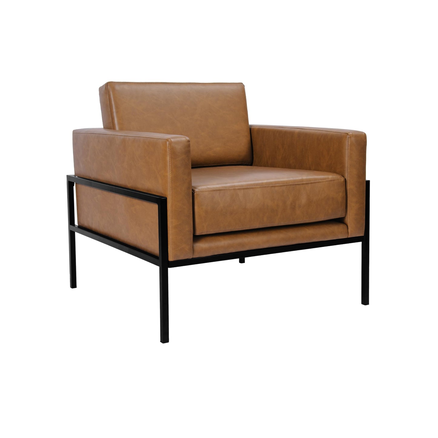 Modern Metal Frame Accent Chair