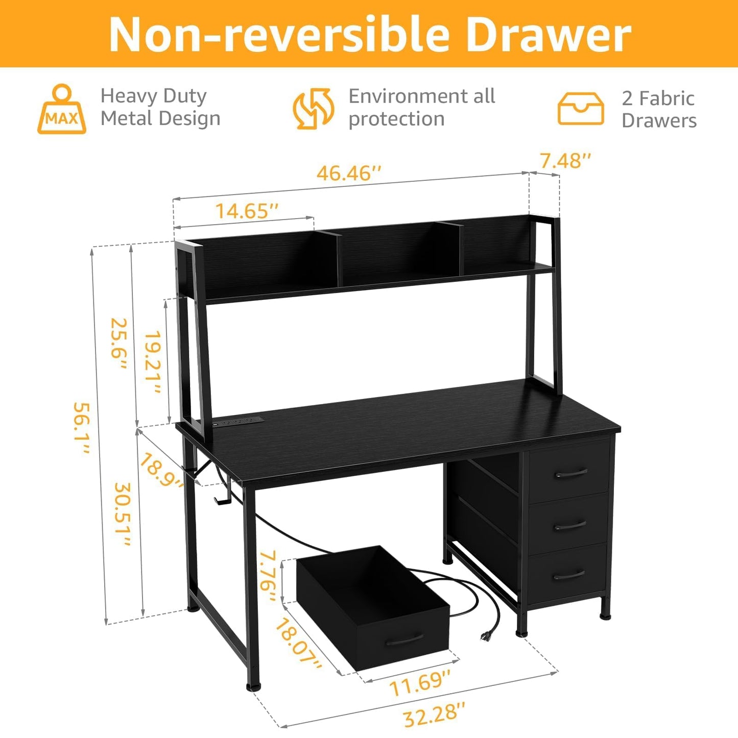 Black Computer Desk