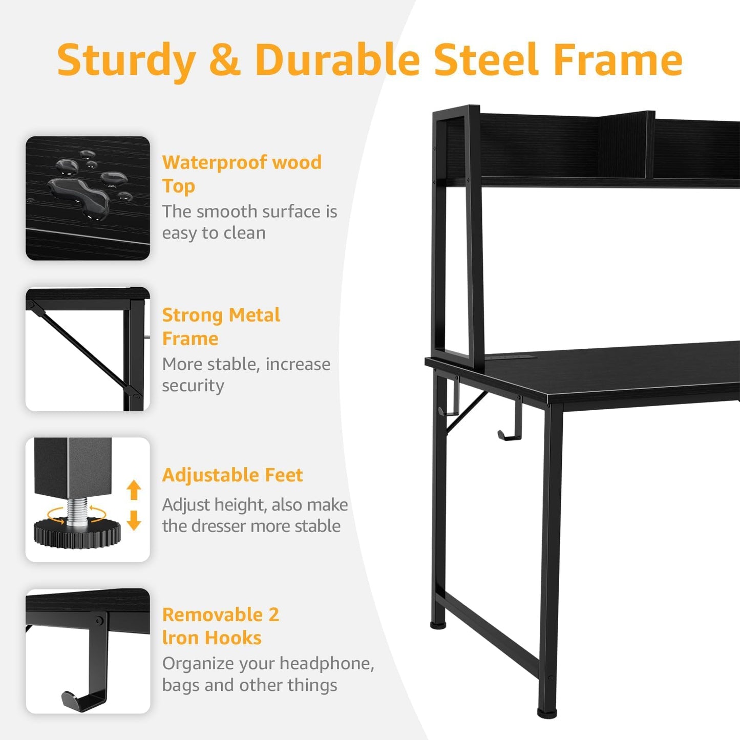 Black Computer Desk