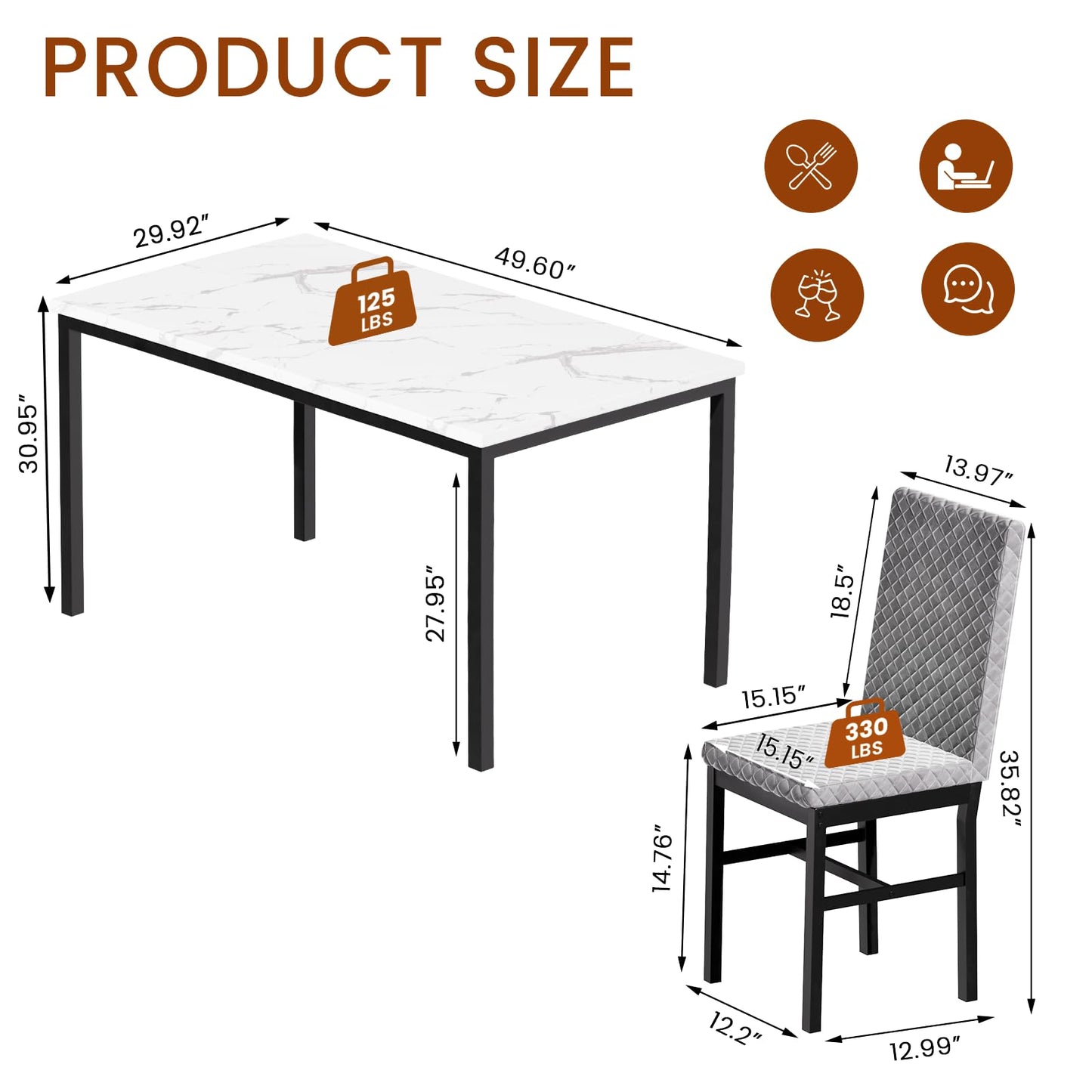 Grey Dining Table Set