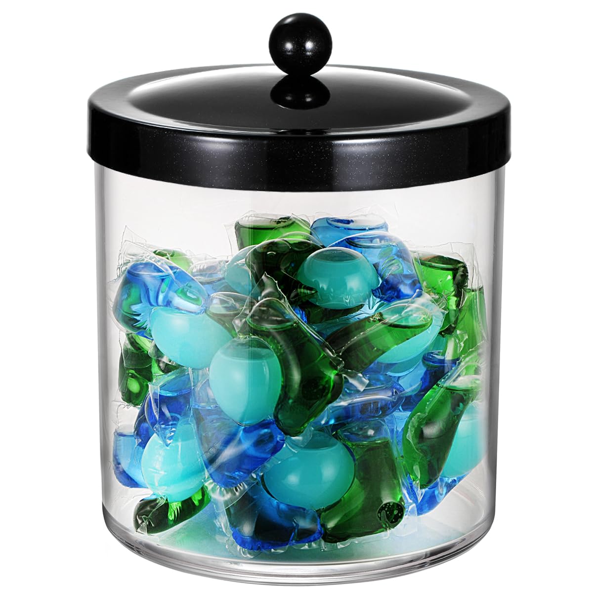 SheeChung Premium Apothecary Jar - 50 Oz. Large Clear Plastic Container Caniste