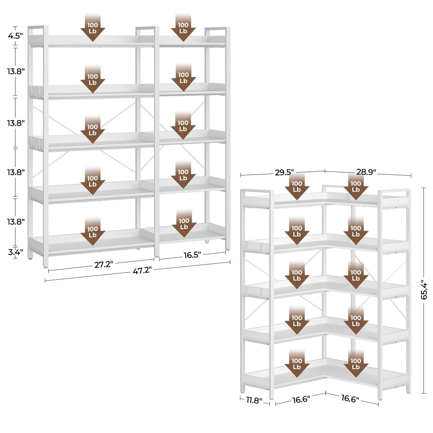 White Bookshelf