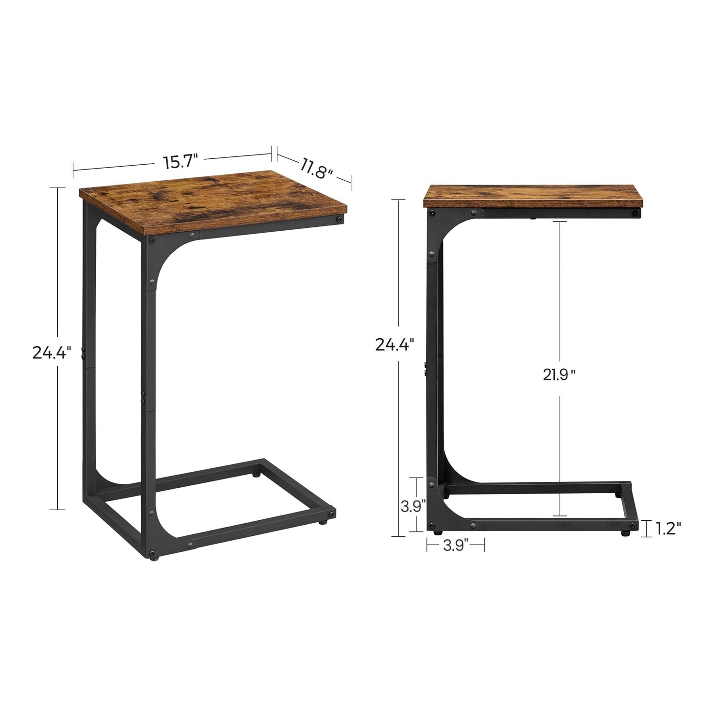 C-Shaped End Table