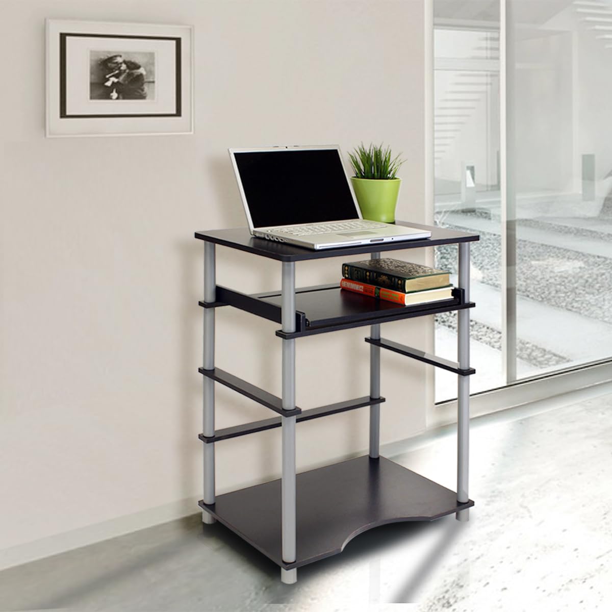 Black/Grey Computer Desk
