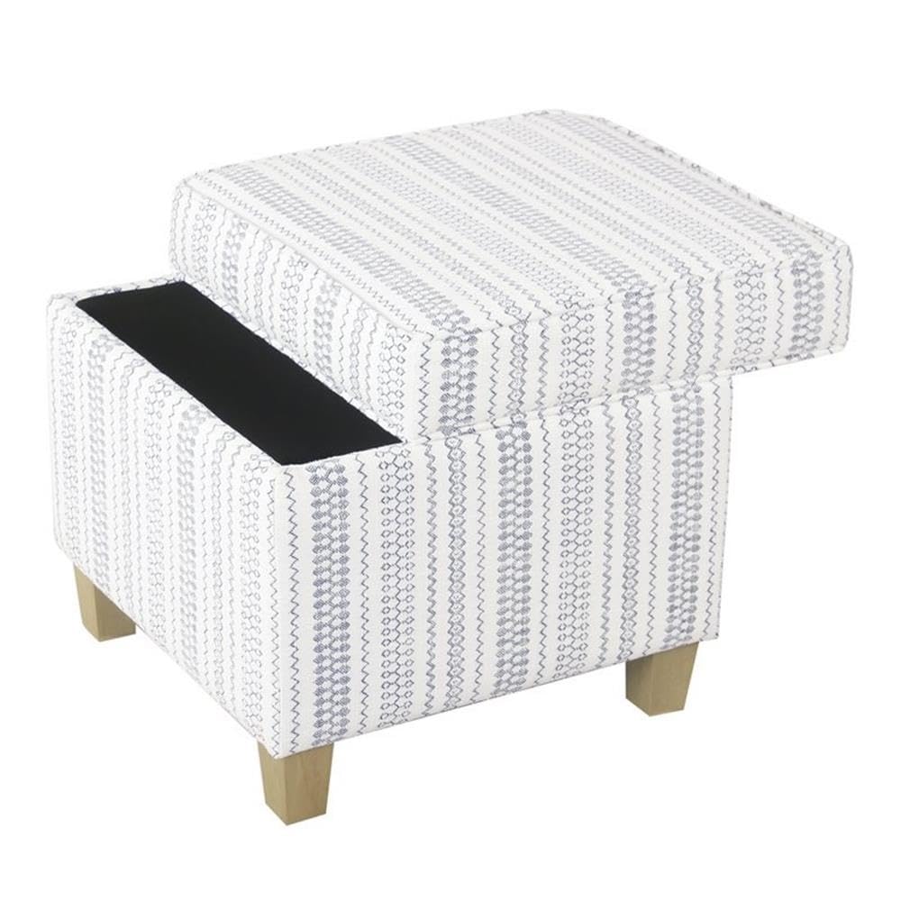 Classic Square Storage Ottoman with Lift Off Lid