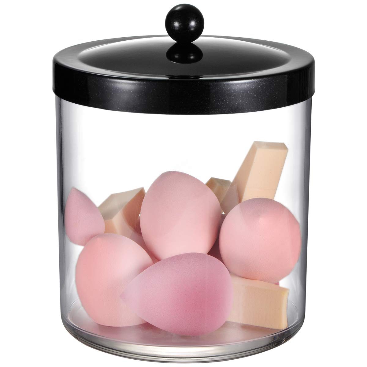 SheeChung Premium Apothecary Jar - 50 Oz. Large Clear Plastic Container Caniste