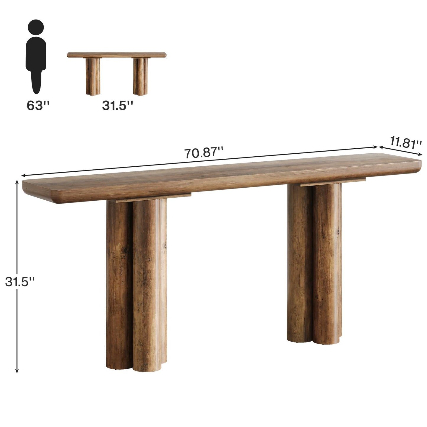 Farmhouse Sofa Console Table