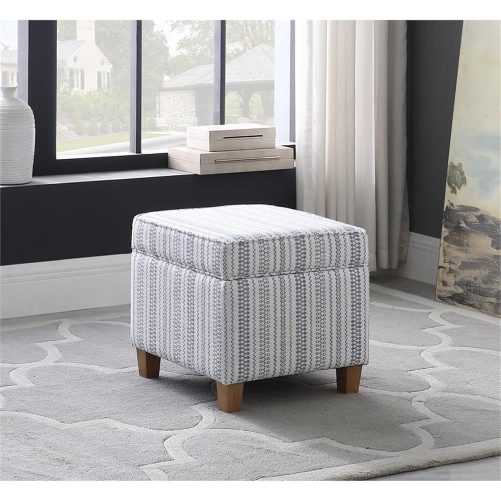 Classic Square Storage Ottoman with Lift Off Lid