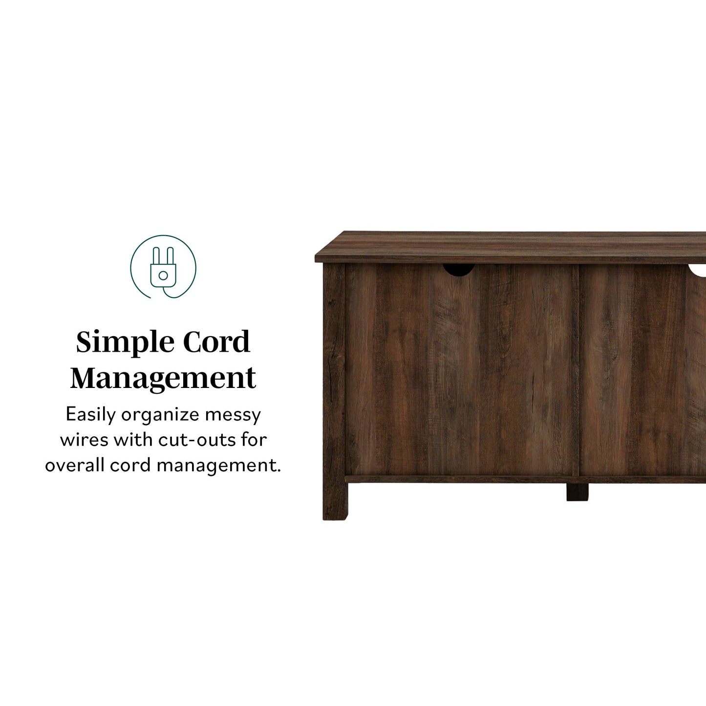 Dark Walnut - 80 inch TV Stand