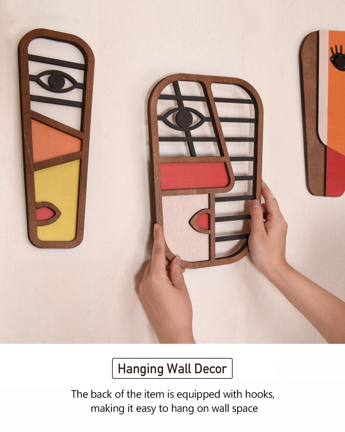 Abstract Wood Picasso Wall Art Decor