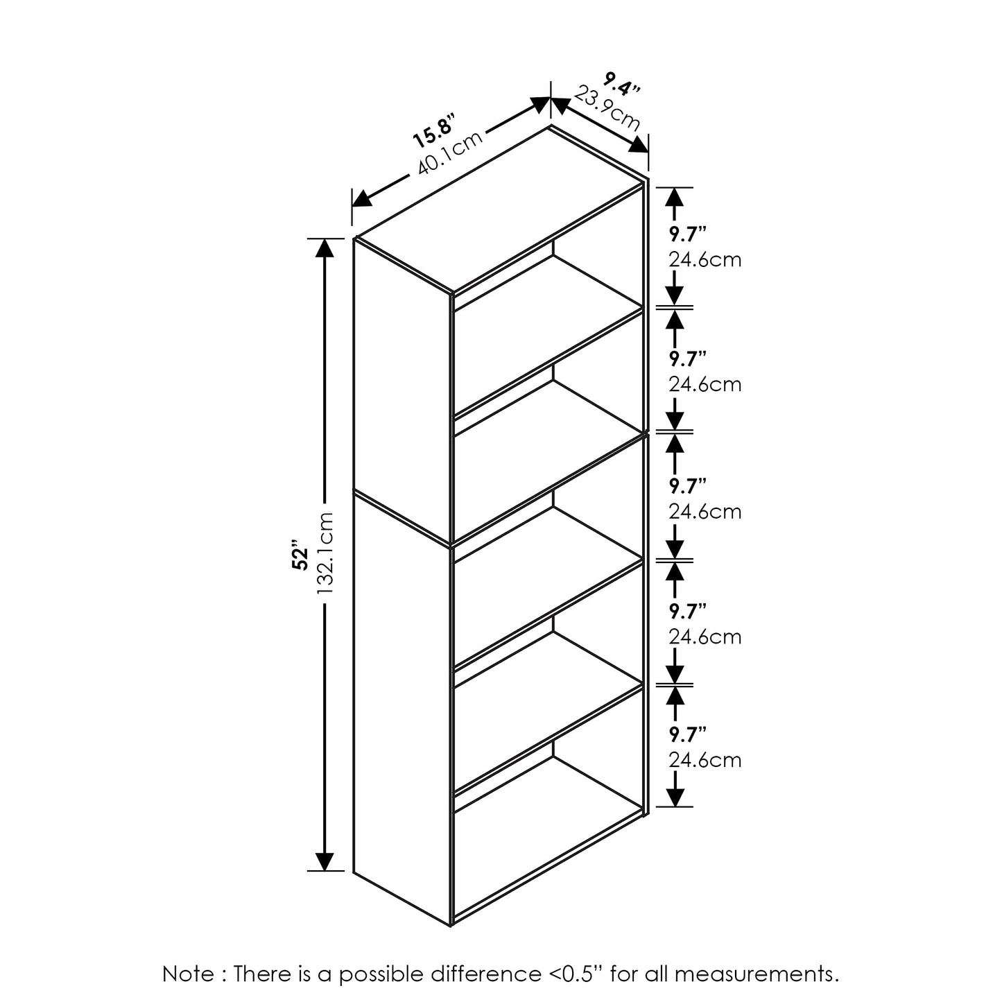White Bookcase / Book / Storage