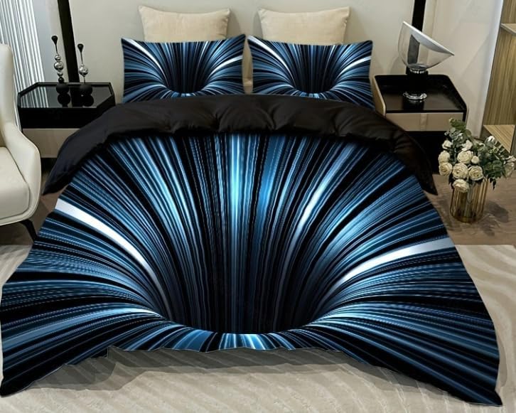 3D Abstract Geometric Comforter Set