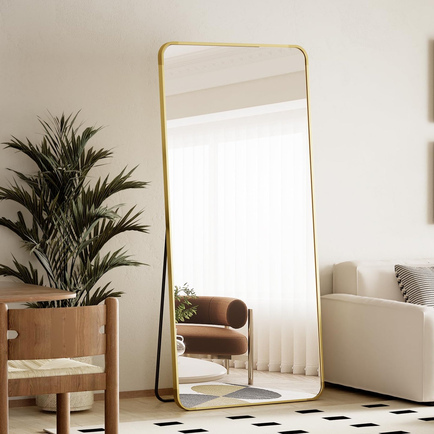 Gold Full Length Mirror for living Room and Bedroom