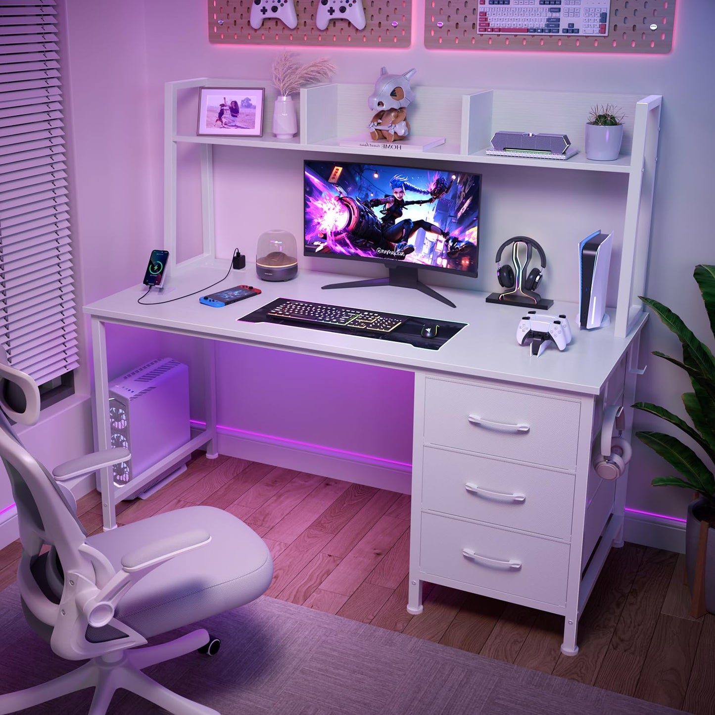 White Computer Desk