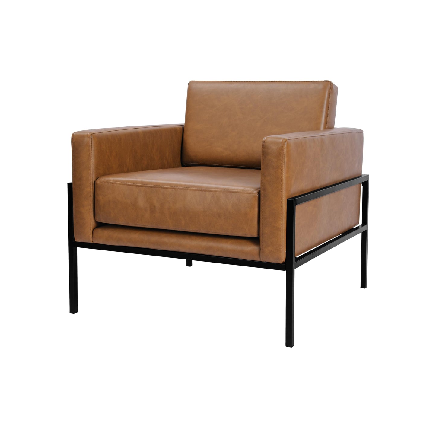 Modern Metal Frame Accent Chair