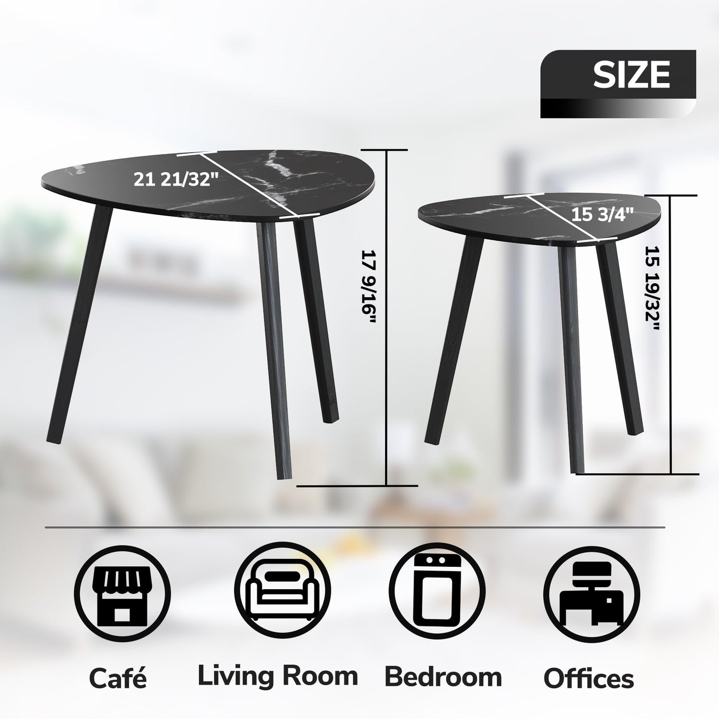 Marble Black Coffee Table