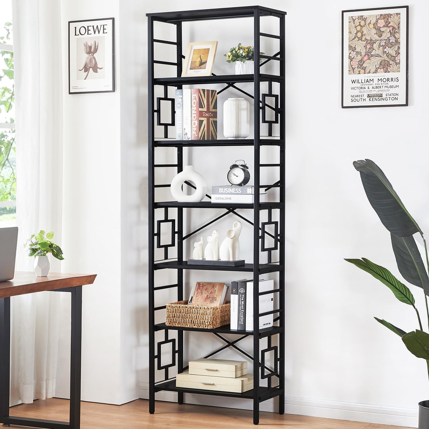 Black Tall Bookshelf